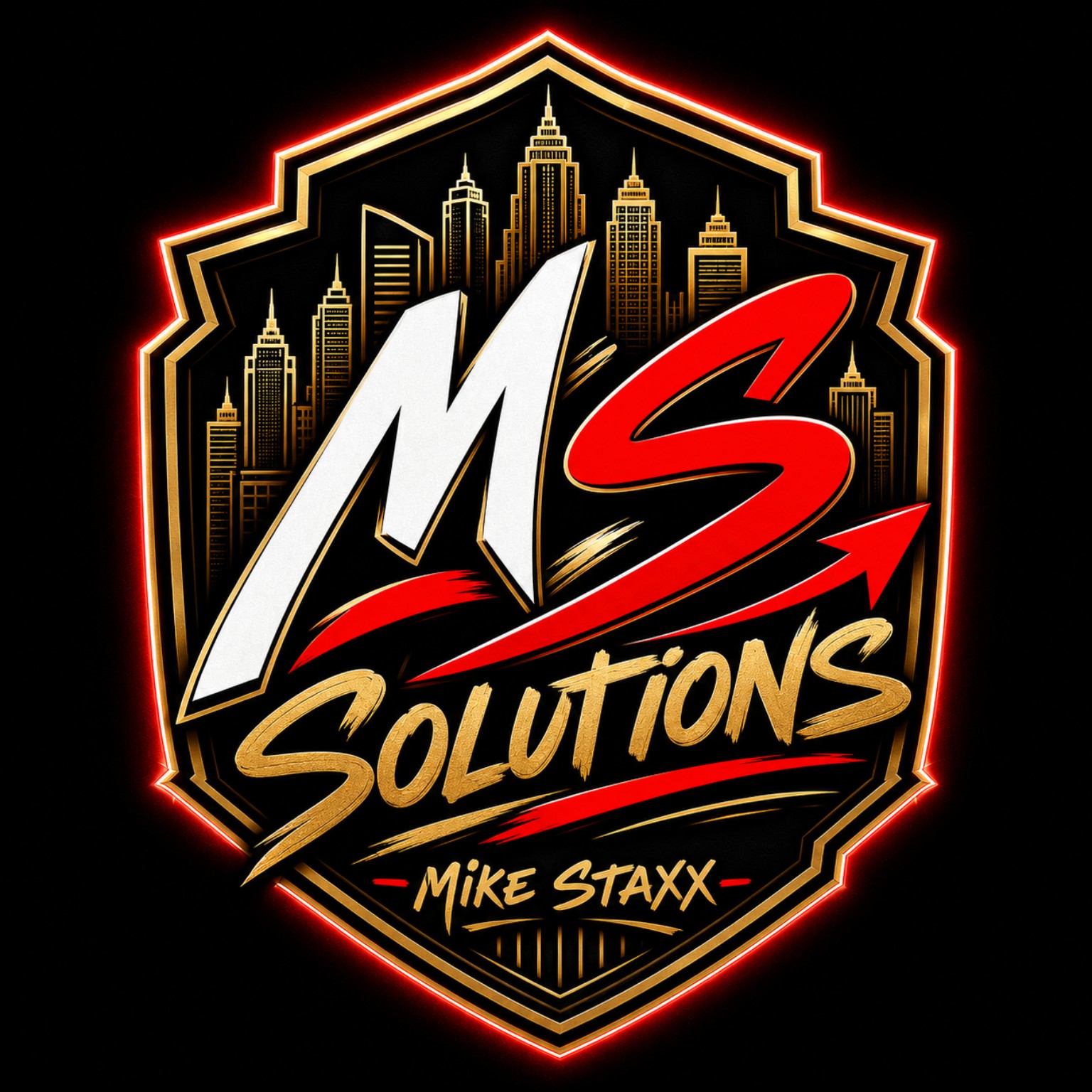 Mike Staxx Solutions shield badge